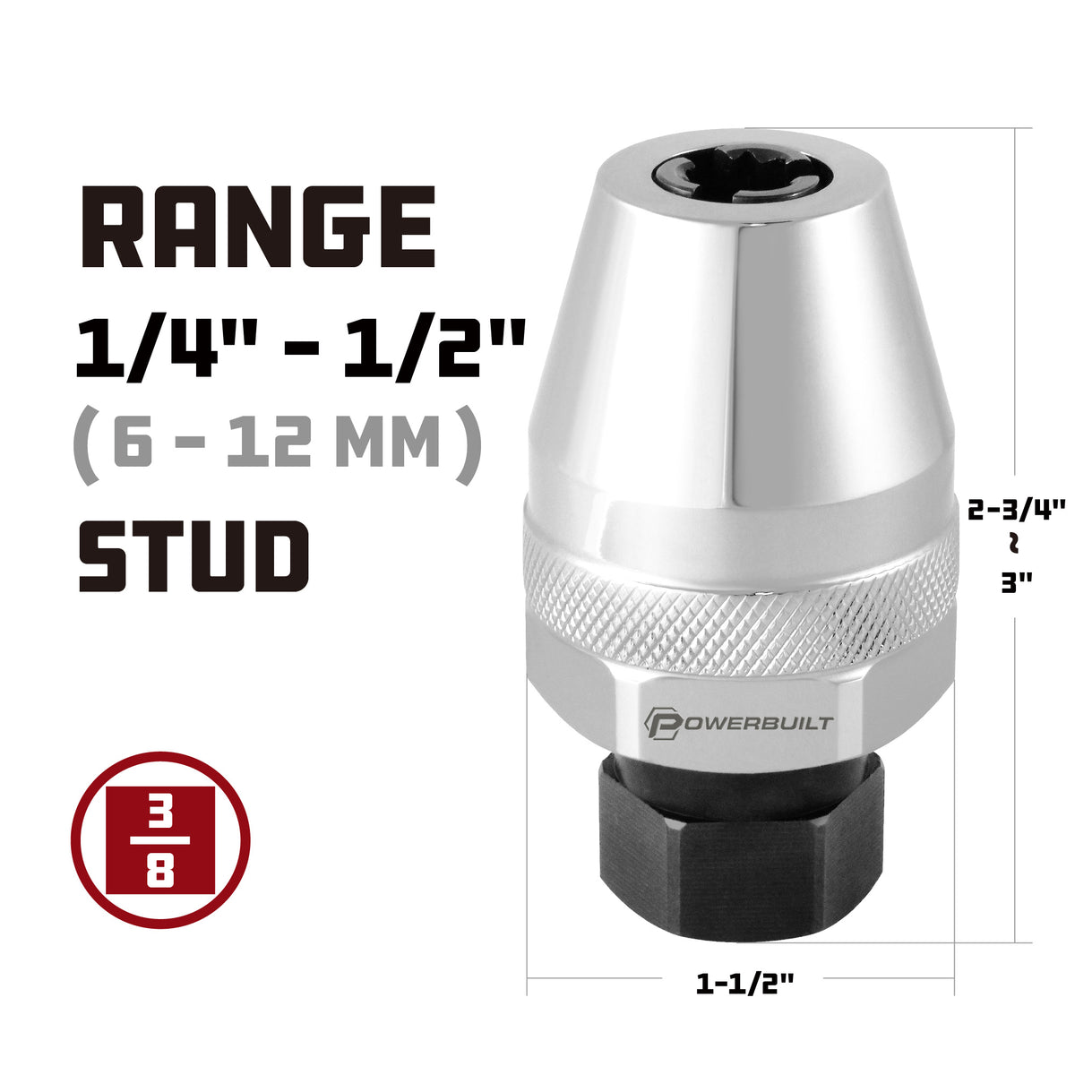 3/8 Inch Drive Stud Extractor