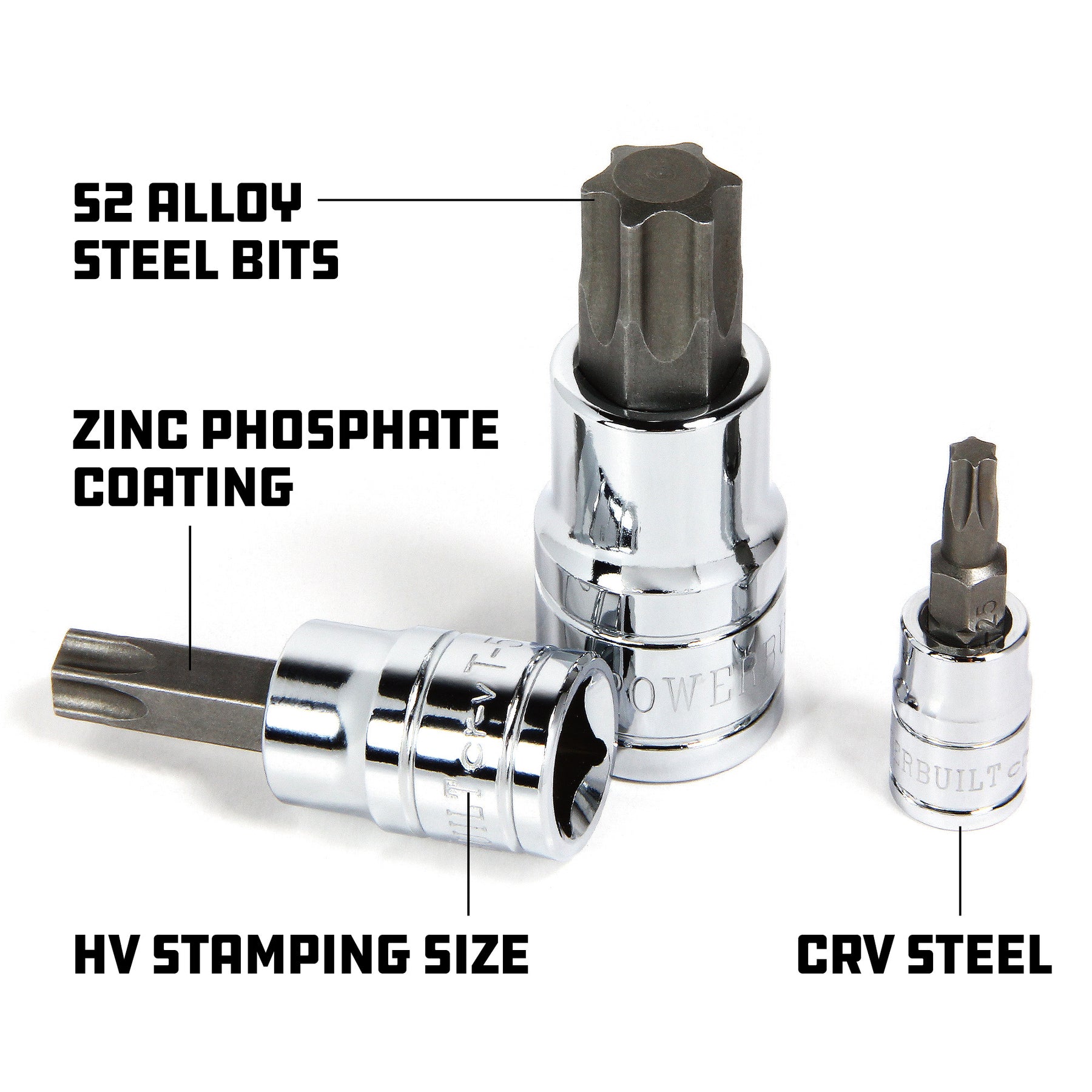 thumbnail image 2 of Sheffield Torx Long Bit Socket 1/2\" Drive T25 To T60 X 100mm  Sold Per Piece) I.292358494 2 of 10