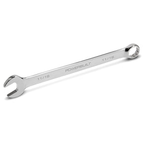 11/16 Inch Fully Polished Long Pattern SAE Combination Wrench
