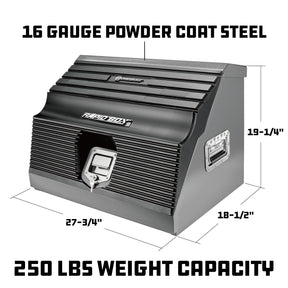26 in. Rapid Box Portable Slant Front Power Tool Locker Box - Grey