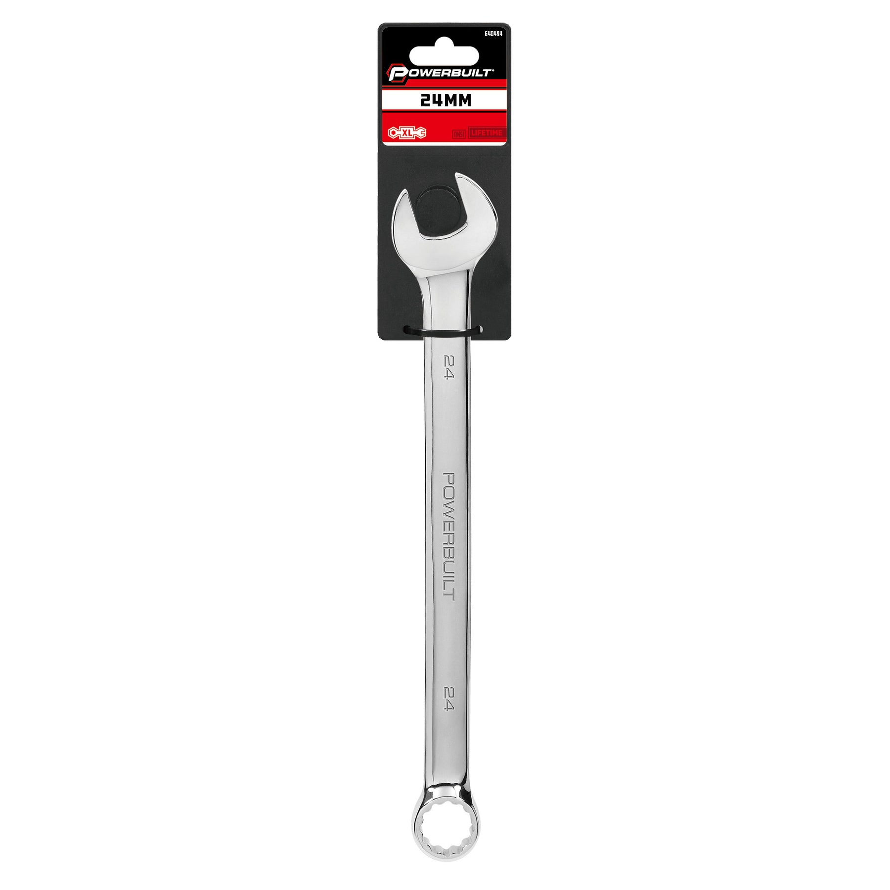 24 MM Fully Polished Long Pattern Metric Combination Wrench