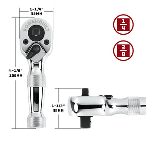 Dual Drive Stubby Ratchet