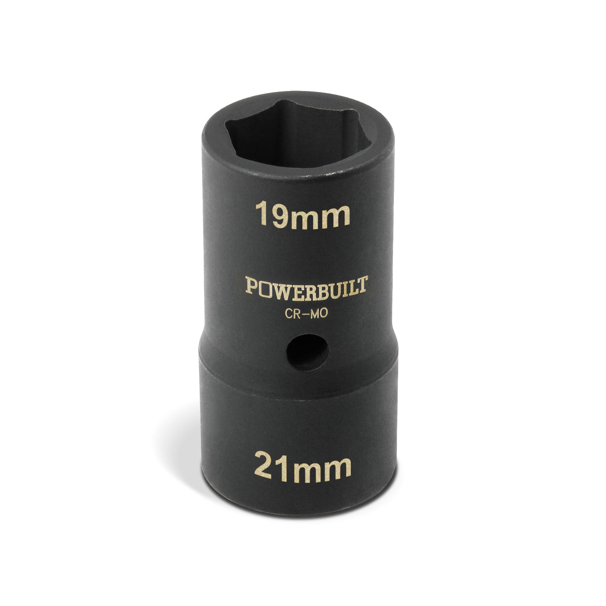 1/2 in. Dr. Double-End Metric 19mm x 21mm Lug Nut Socket