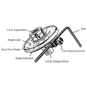 1/2 in. Dr. Torque Angle Degree Gauge