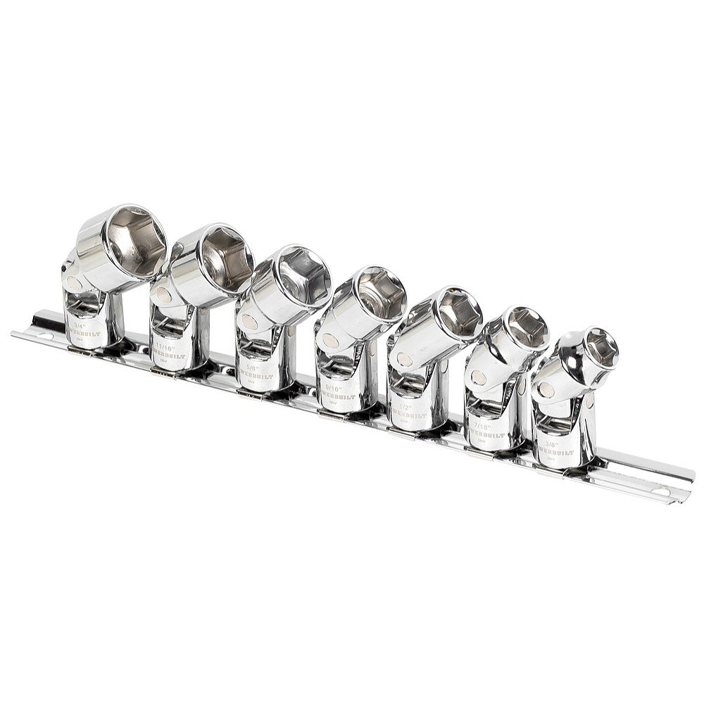 7 Piece 3/8 in. Dr. SAE Universal Socket Set