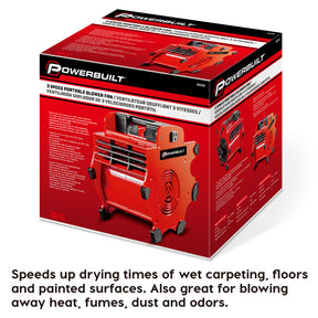 3 Speed Portable Blower Dryer Fan