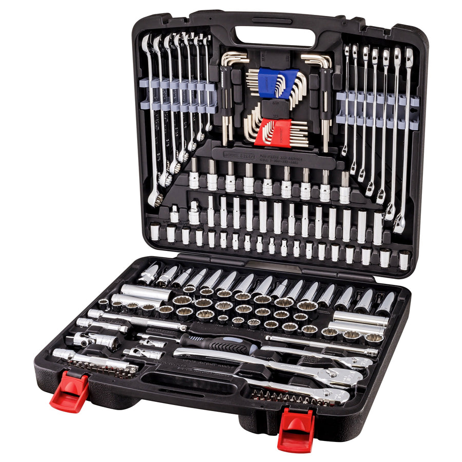 200 Piece 1/4-inch - 3/8-inch - and 1/2-inch Drive Mechanics