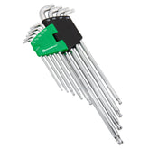 thumbnail image 2 of Powerbuilt 9-Piece Metric Stubby Long Arm Hex Key Wrench Set 1.5-10mm 240100 2 of 4
