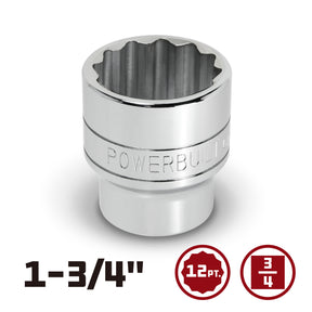 3/4 Inch Drive x 1-3/4 Inch 12 Point Shallow Socket