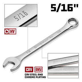 5/16 Inch Fully Polished SAE Combination Wrench