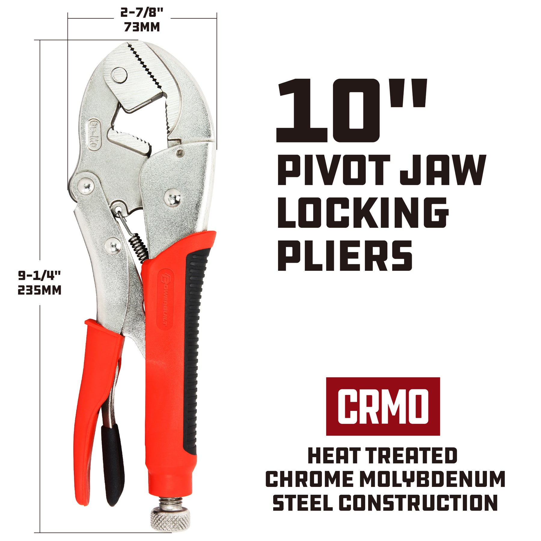 10 in. Locking Pliers with Pivot Jaw