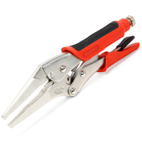 9 in. Long Nose Locking Pliers with Injection Handle