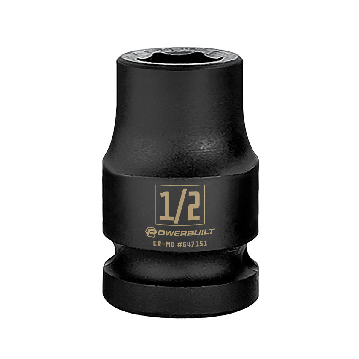 1/2 Inch Drive x 1/2 Inch 6 Point Impact Socket