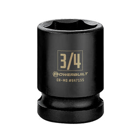 1/2 Inch Drive x 3/4 Inch  6 Point Impact Socket