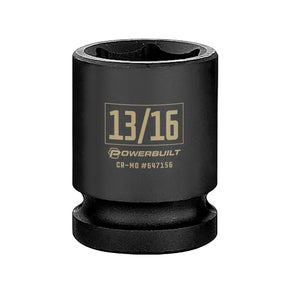 1/2 Inch Drive x 13/16 Inch  6 Point Impact Socket