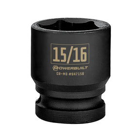 1/2 Inch Drive x 15/16 Inch 6 Point Impact Socket
