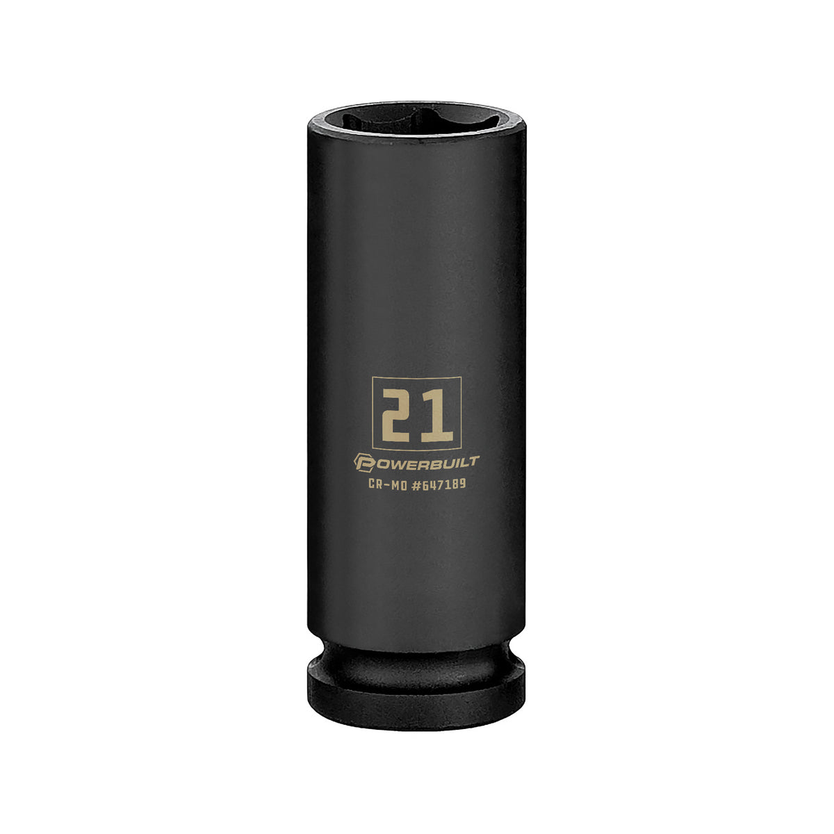 1/2 Inch Drive x 21 MM 6 Point Deep Impact Socket