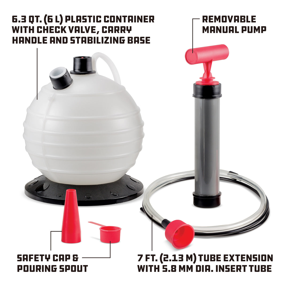 6.3Qt. (6L) Oil / Fluid Extractor