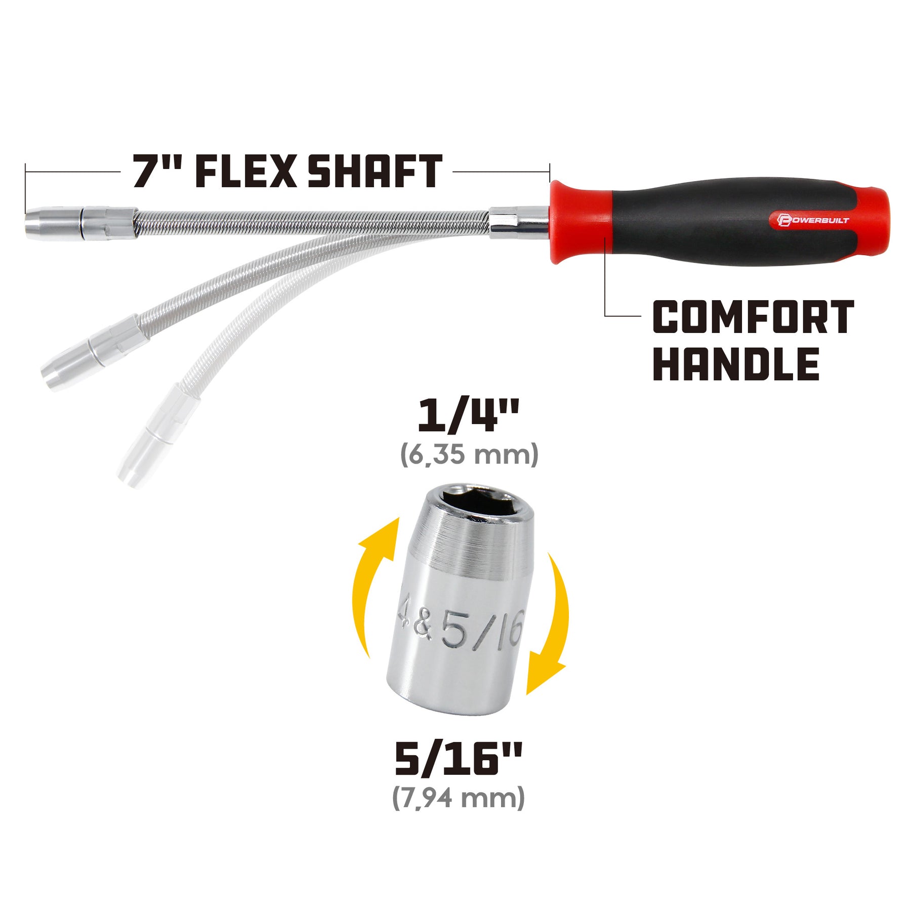 Sammys Anchors Sammys 8273910#14 Sh Orange Hex Nut Driver For Swivel Rod Anchor Installation, Steel, 2 1/2 In. X 3/4 In What Size Is A #14