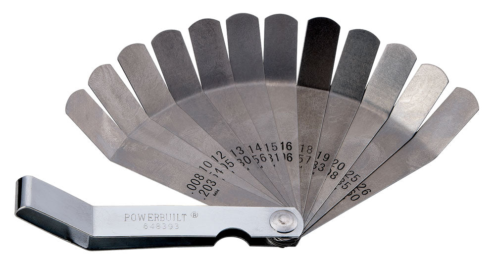 12 Blade Valve Tappet Feeler Gauge