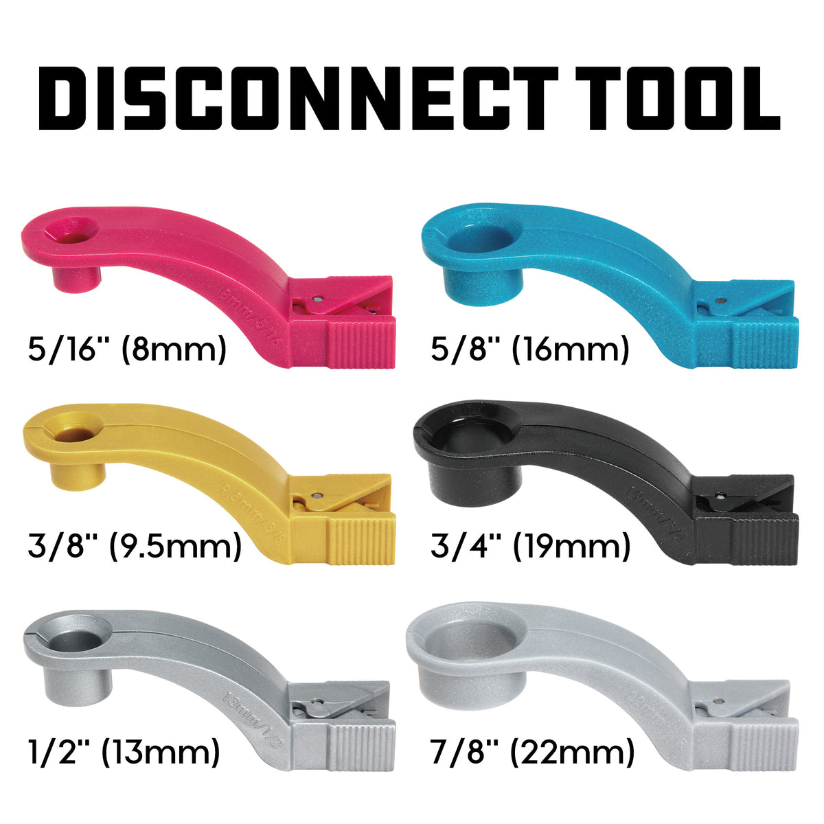 6 Piece Disconnect Tool Set
