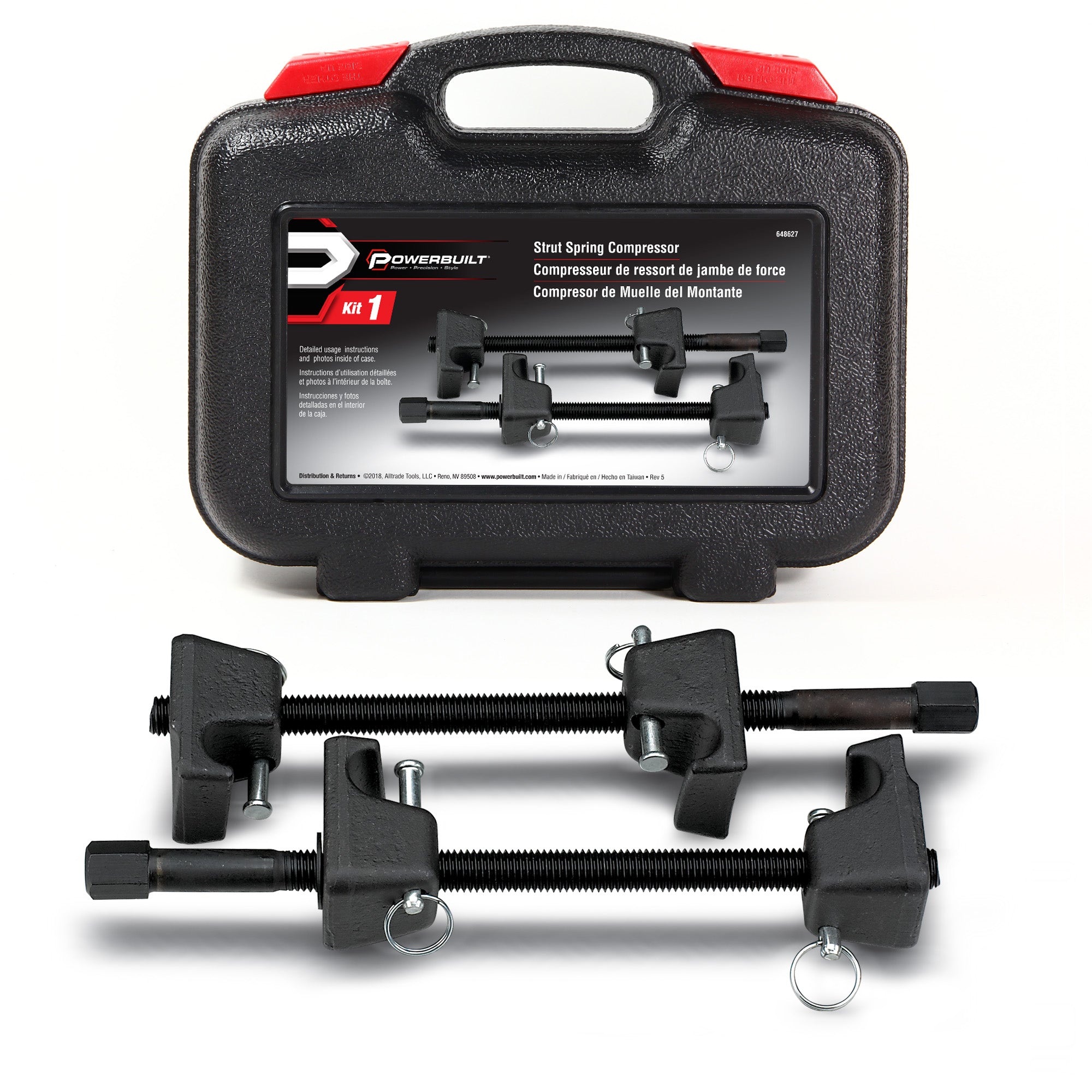 Strut spring shop removal tool