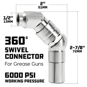 360 Degree Grease Gun Swivel Coupler