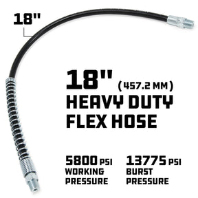 18 in. Grease Gun Heavy Duty Flex Hose