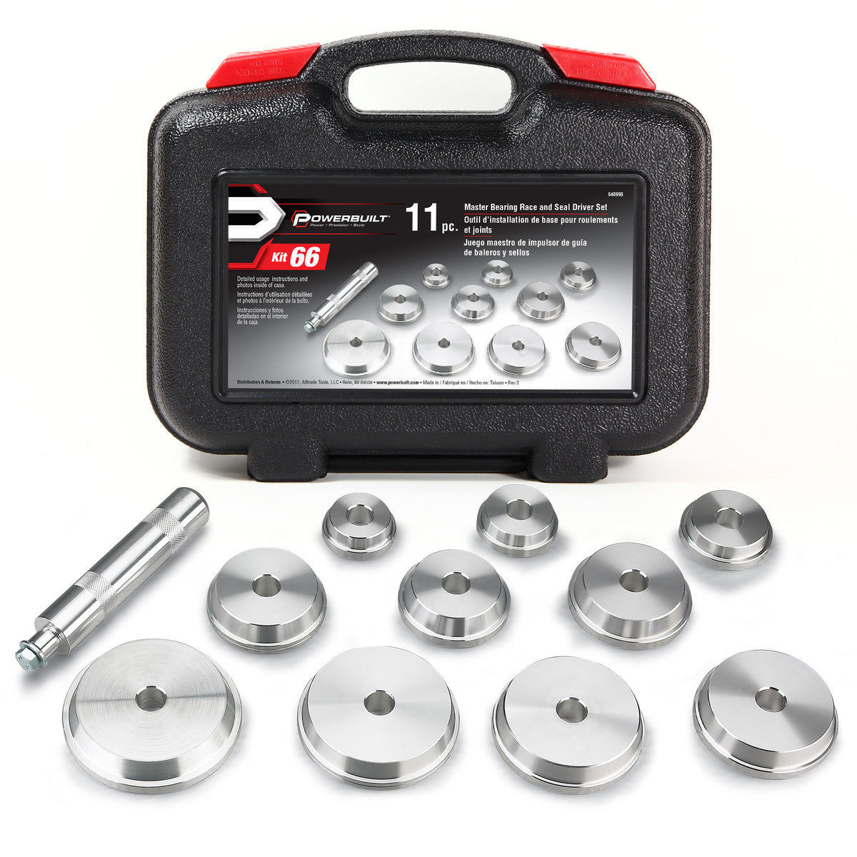 11 Piece Master Bearing Race And Seal Driver Kit