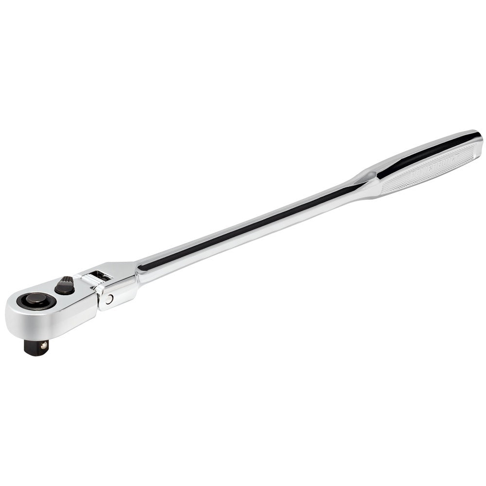 Long Ratche Pro Tech 1/4 in. Dr. 9 in. Long Reach Flex Head Ratchet