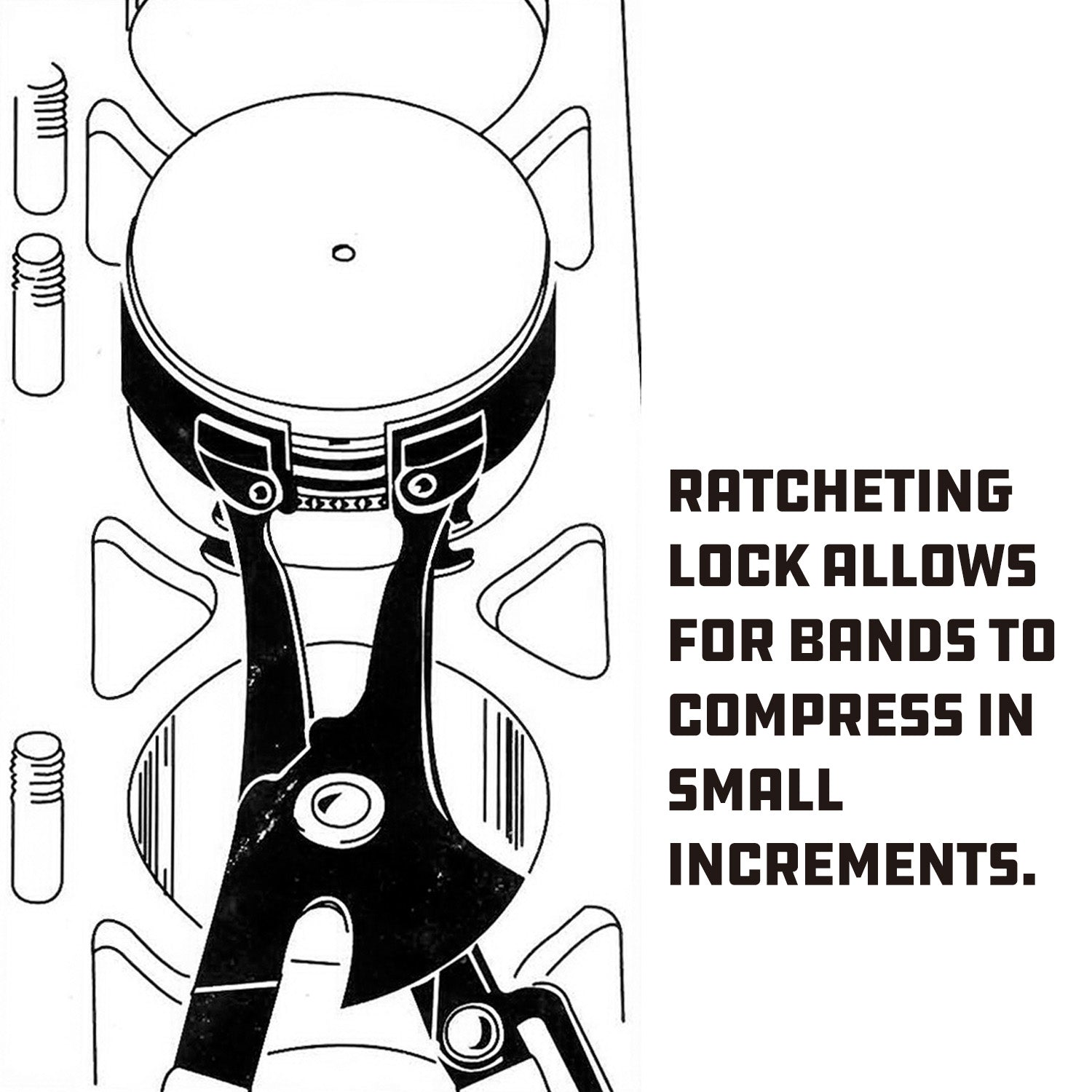 Piston Ring Expander, Steel 4 Inch 6 Inch Car Auto Pliers Ring Installer  Compressor Installer Remove Tool Piston Ring Installer Pliers(4 Inch)