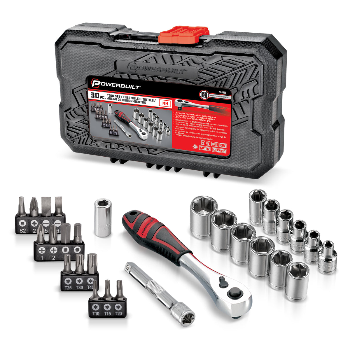 30 Piece 1/4 in. Dr. Metric Socket Set