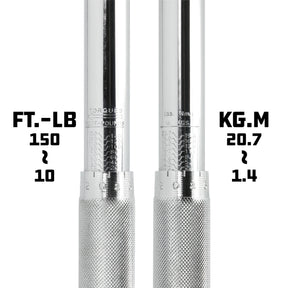 Dual Drive 3/8 in.and 1/2 in. Drive Micrometer Ratcheting Torque Wrench