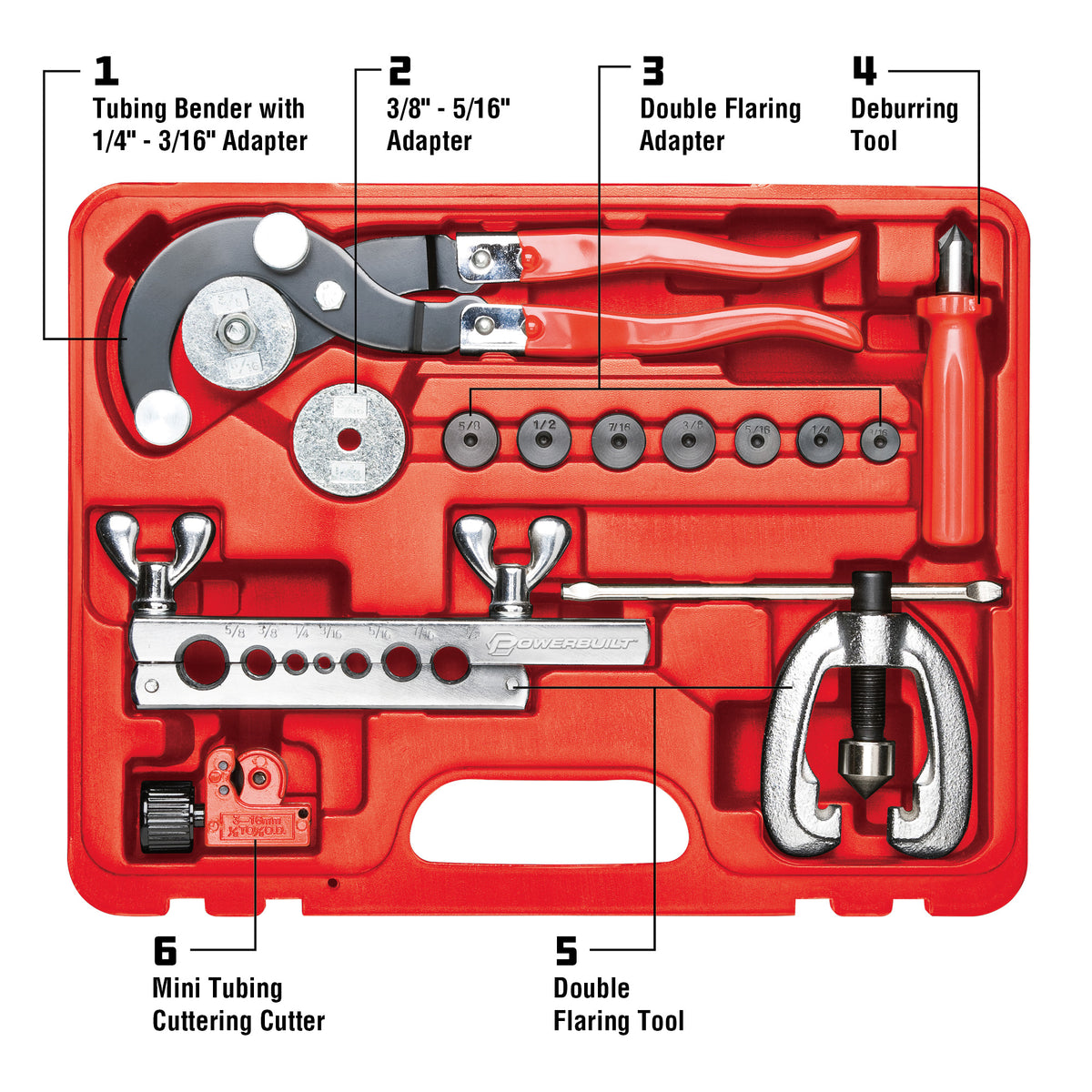 14 Piece Master Tubing Service Kit