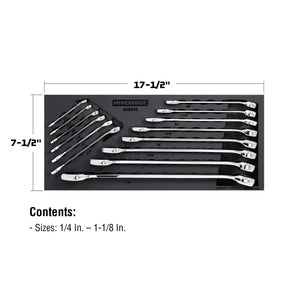 14 Piece Pro Tech SAE Combination Wrench Set